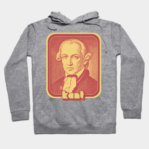 Immanuel Kant /// Retro Aesthetic Fan Art Hoodie by DankFutura